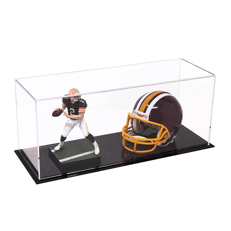 JERY 2023 Hot Sale Base Plexiglass Clear Acrylic Display Box Custom Colors Acrylic Le go Model Display Storage Box