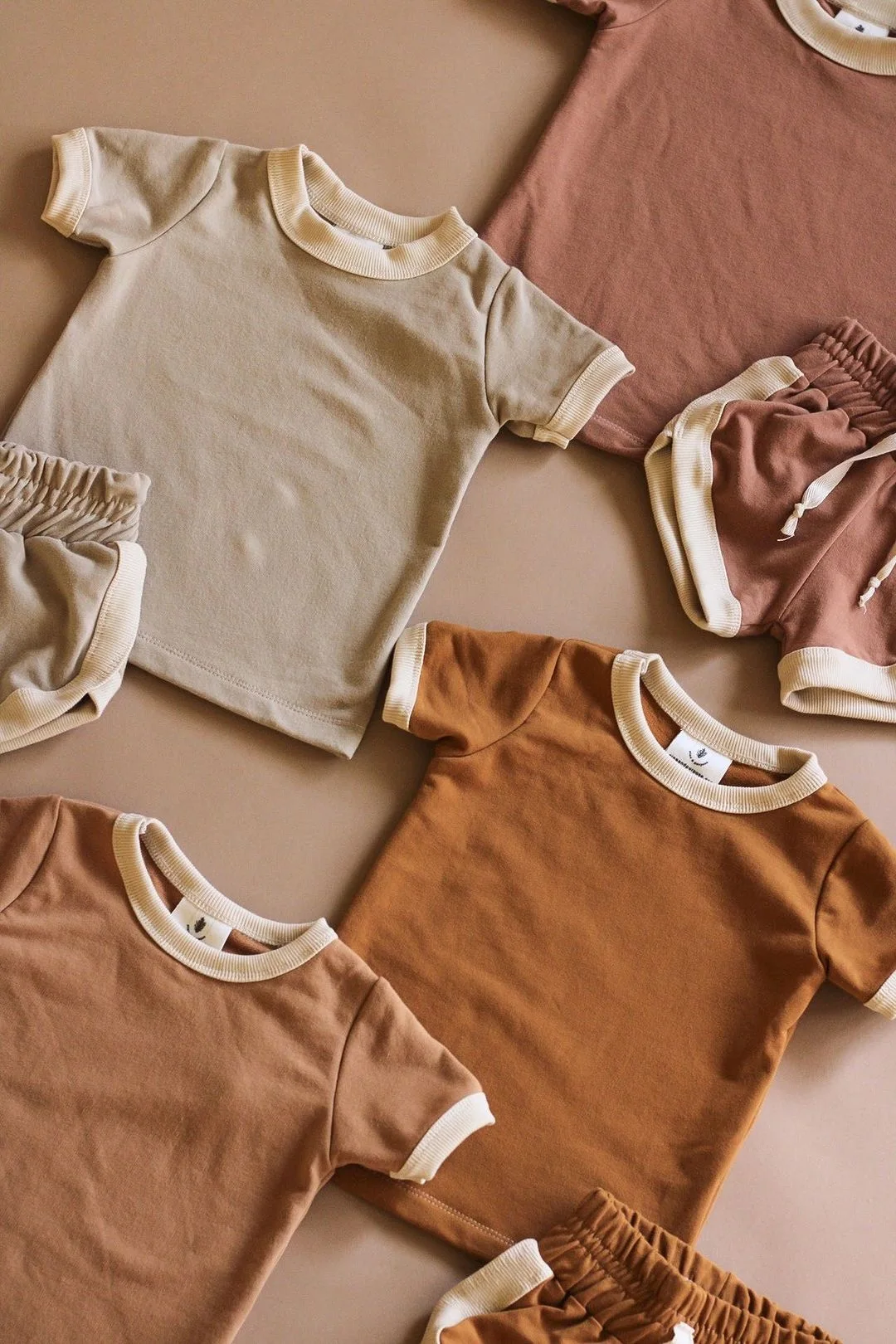 Kids T-shirt And Shorts Set Regular Fit Ringer Tee Shirt Running Split Shorts Cotton Gym Active Casual 2 Pieces Set Street Child