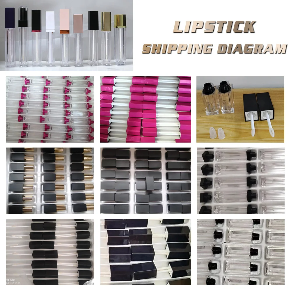 Lipgloss Packaging Box Lip Gloss Tubes Lip Gloss Set Packaging Tube For Balm Lipgloss Containers Mini Soft Tube