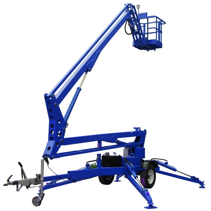 Mobile lifting equipment 10m boom lift telescopic cherry picker