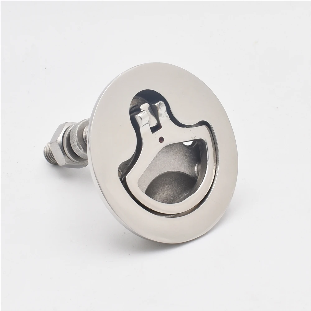Hot sale stainless steel turning lock door hatch cabinet lit /pull ring boat pull hatch latch lift ring