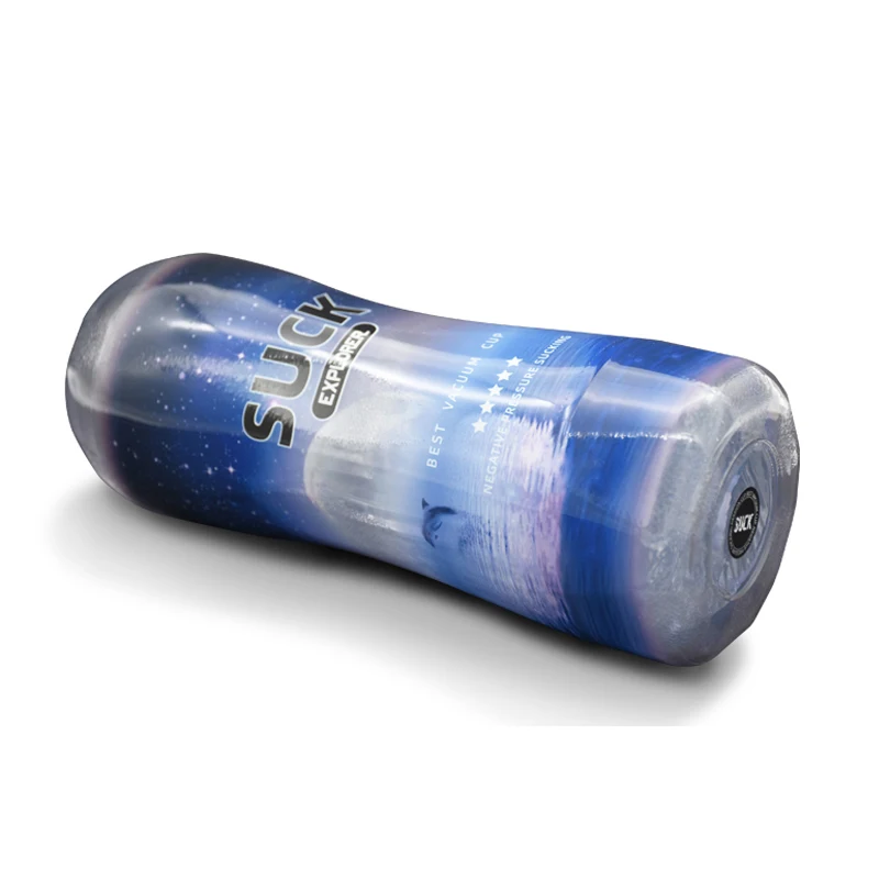 YoungWill Realistic Vagina Transparent blue  Male Masturbator Deep Artificial Pussy Sex Toy Masturbating Sex Toys for Men