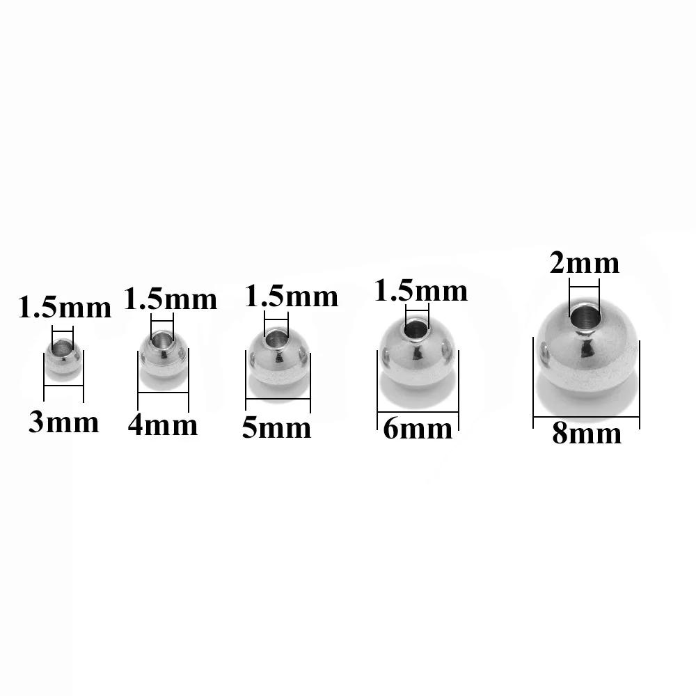 Custom engraved loose bead jewelry accessory metal beads for bracelet/necklace jewelry making