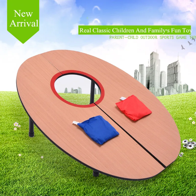 wooden bean bag toss game with sand bag toss game with sand bag