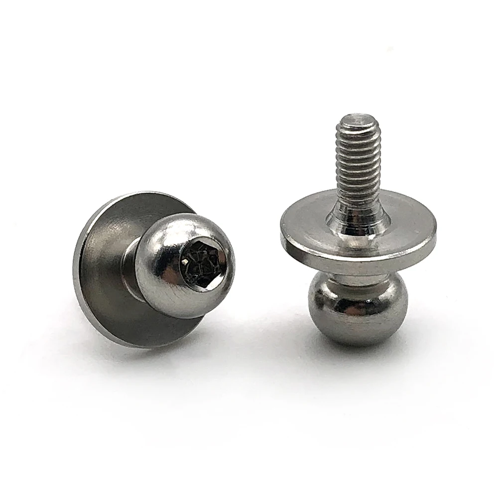 CNC Custom Stainless Steel 316 304 Ball Head Bolts and Screw M14 Thread Universal Joint with Ball Head Screw Supplier