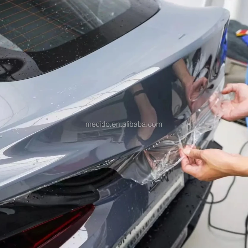 7.3 Mil Glossy Self-Healing TPU PPF Film Anti-Yellow Clear Hot Repairing Paint Protection for Cars Self-Adhesive Cover