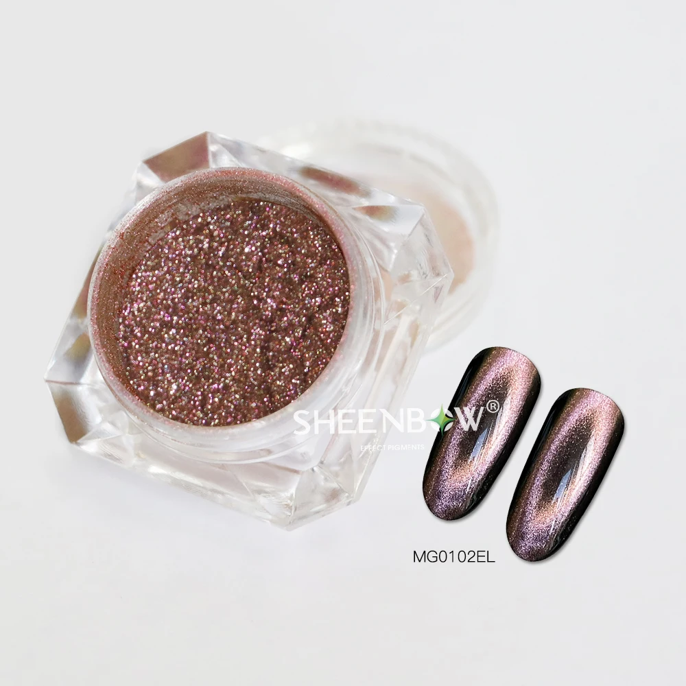 Sheenbow Magnetic 3D 5D 9D Cat Eye Effect Powder Nails Glitter Spring and Summer Gel Polish Color Powder Pigment
