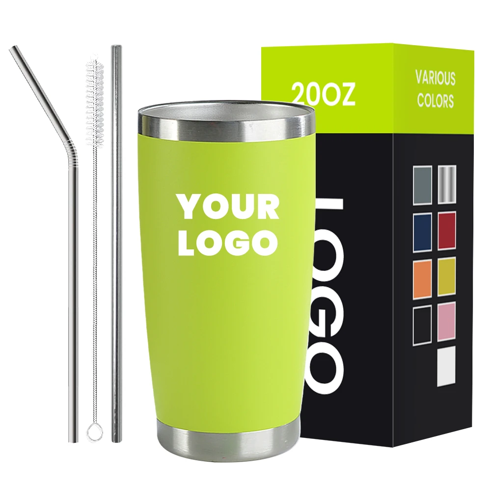 Custom Logo 20Oz 30Oz Double Wall Stainless Steel Vacuum Insulated Termos Heat Transfer Thermel Car Mugs Modern Coffee Tumbler