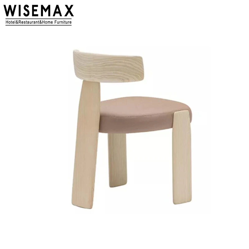 WISEMAX FURNITURE Modern luxury dining room furniture vintage solid wood carved dining chair for restaurant hotel home cafe