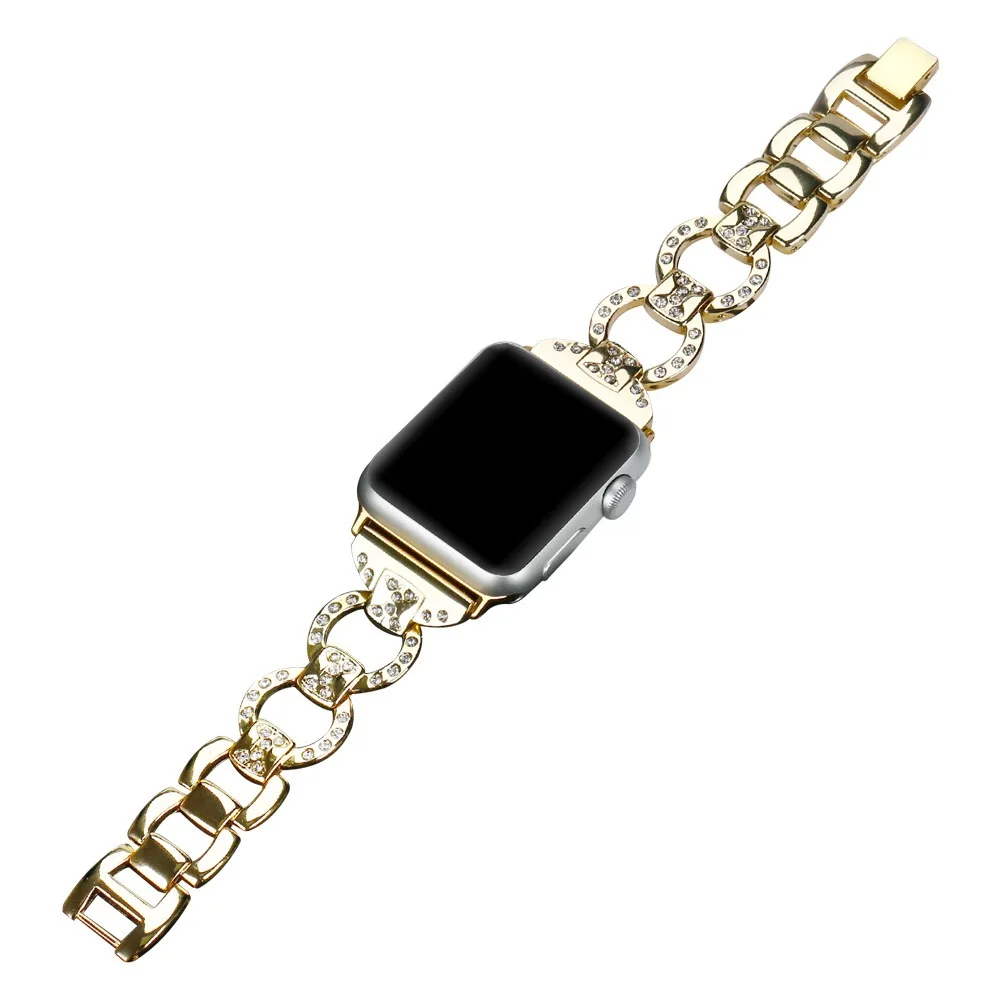 The factory directly provides stainless steel bracelet strap suitable for Apple Watch strap 38mm/40mm 42mm/44mm
