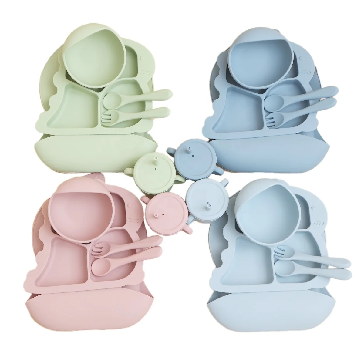 non-toxic Maternal and child supplies Silicon Waterproof Baby bandana drool bibs