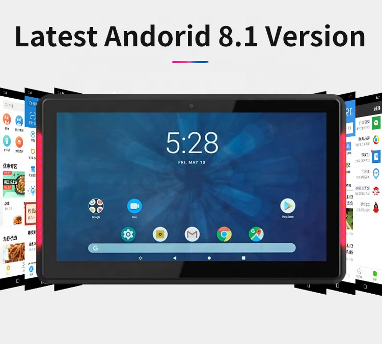 Android 5.1/8.1 system 13.3 inch wall mount nfc android tablet  pc RJ45 poe