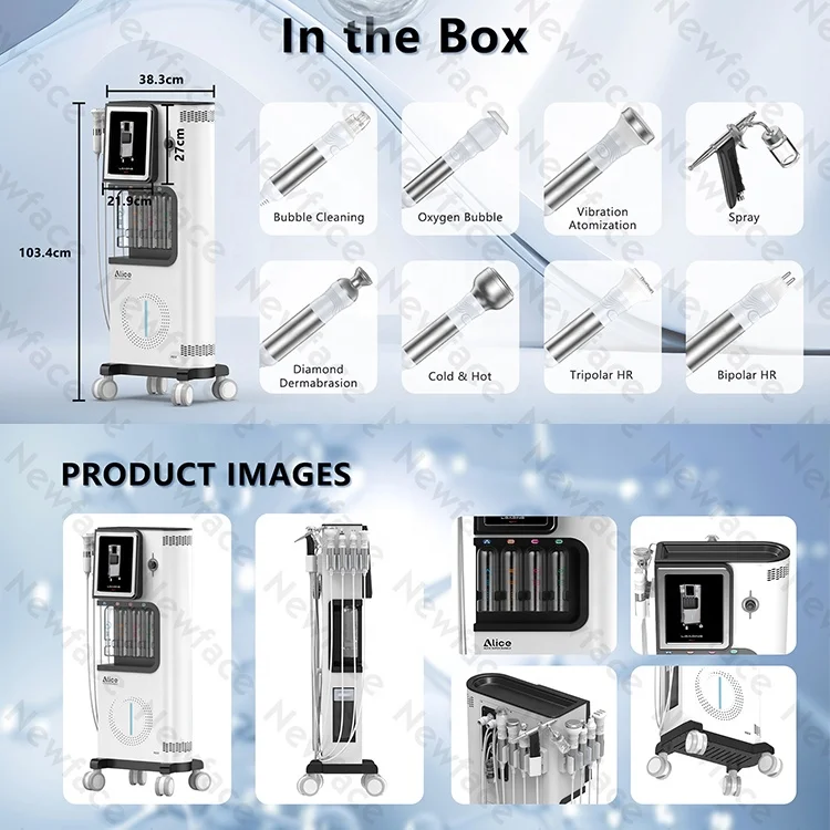 Newface CE Aqua Peel Jet Hydra Dermabrasion Bubble Oxygen Wrinkle Remove Skin Care Repair System Beauty Facial Spa Machine Hydro
