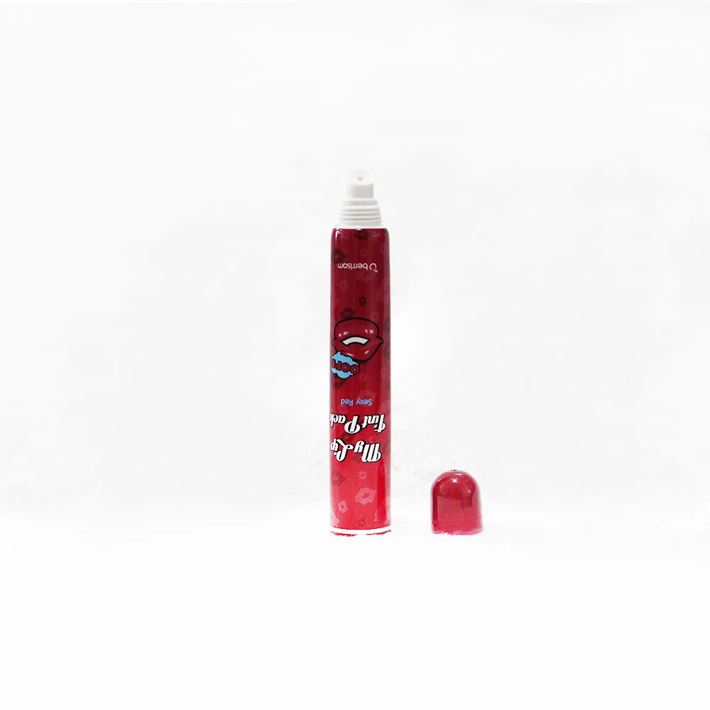 15ml transparent cosmetic packaging plastic lip gloss soft tube