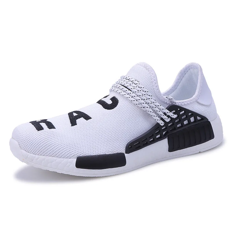 Alibaba China Supplier Custom Brand Big Size Human Race Breathable Men NMD Shoes Women Asia Fashion Sports Shoes