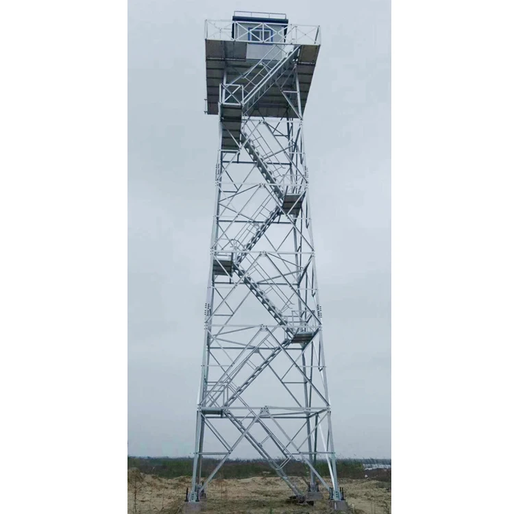 Self Supporting Steel Pylon Guard Tower