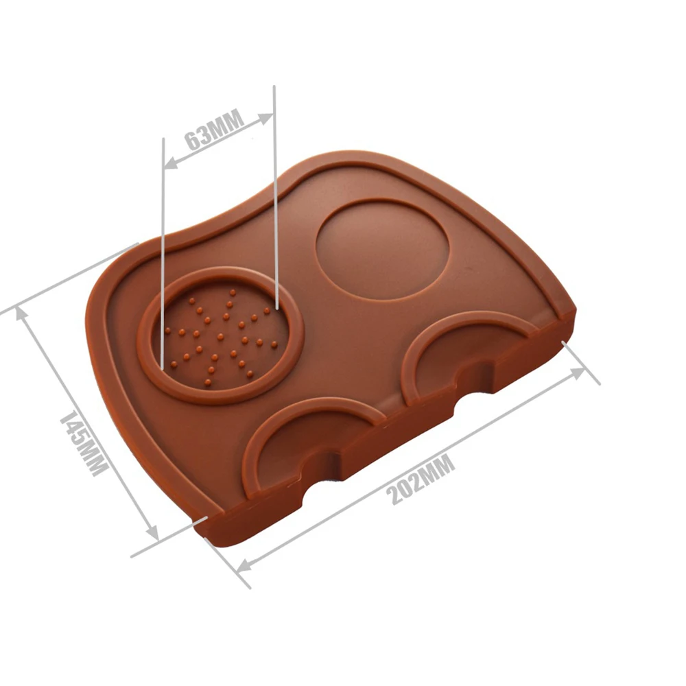 2024 hot in stock Silicone Coffee Tamper Mat custom printing logo coffee use tampering mat  coffee Mat