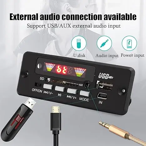 MP3 WMA Decoder Board TZT Wireless 5V 12V Novel Design Good Price Recordable Sound Module