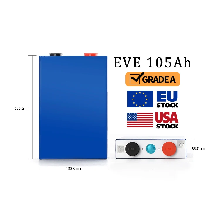 High Discharge Rate Grade A EV LF105105Ah 3C 315A Lifepo4 3.2V Rechargeable lithium Ion Battery Cell Lipo 100AH 110Ah