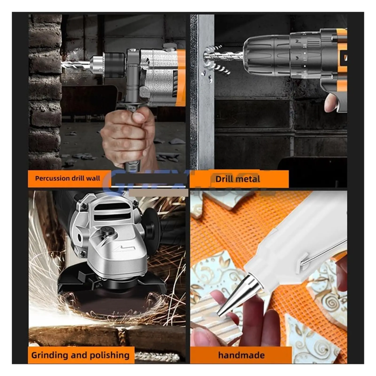 Dedicated for Electricians Waterproof Plastic Multi-Function Home Hardware Tool Kit