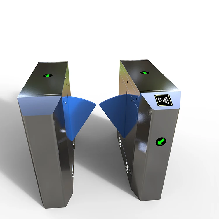 Factory  price   RFID IC card reader turnstile flap barrier gate for metro station