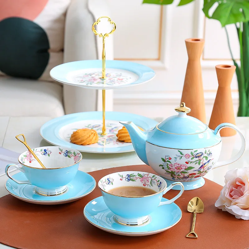 popular macaron korean flower tea fine bone china coffee cup saucer ceramic porcelain cup