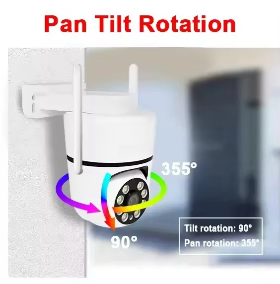 5MP CCTV KIT with screen ,2 Gun type and 2 Cloud billiard machine  WIFI wireless security camera