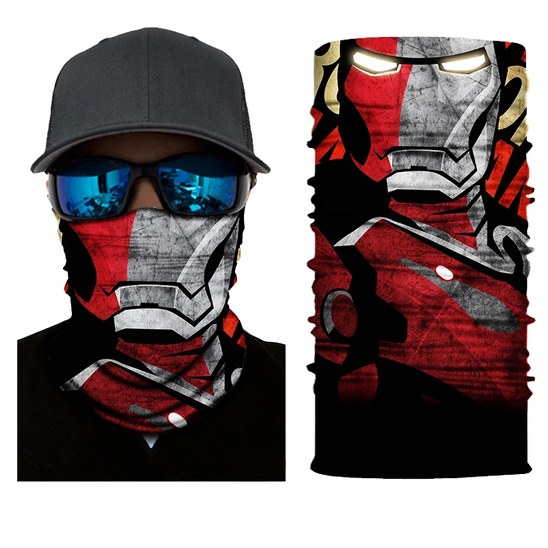 Cartoon characters print High elastic seamless tube bandana face shiled cooling bandana