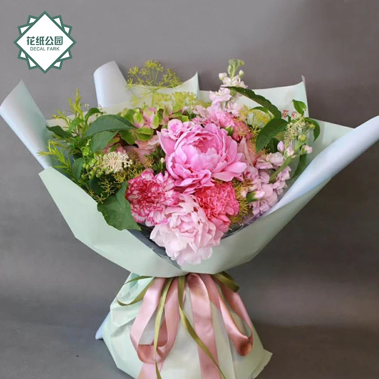 Florist Supplies Manufacturer Gift Flower Wrapper Christmas Bouquets Soft Fresh Flower Wrapping Paper