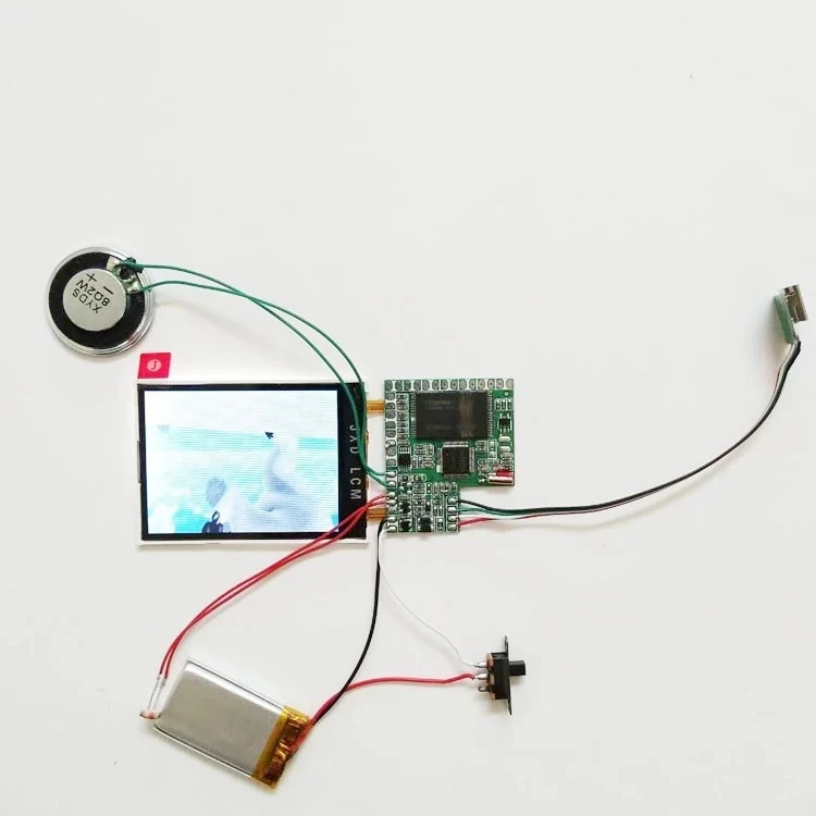  High quality business 2.4 inch screen lcd recording memory greeting card video brochure