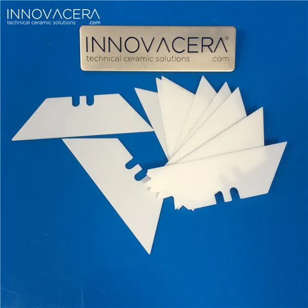 Trapezoid Black Zirconium Oxide Ceramic Blade for Utility Blade