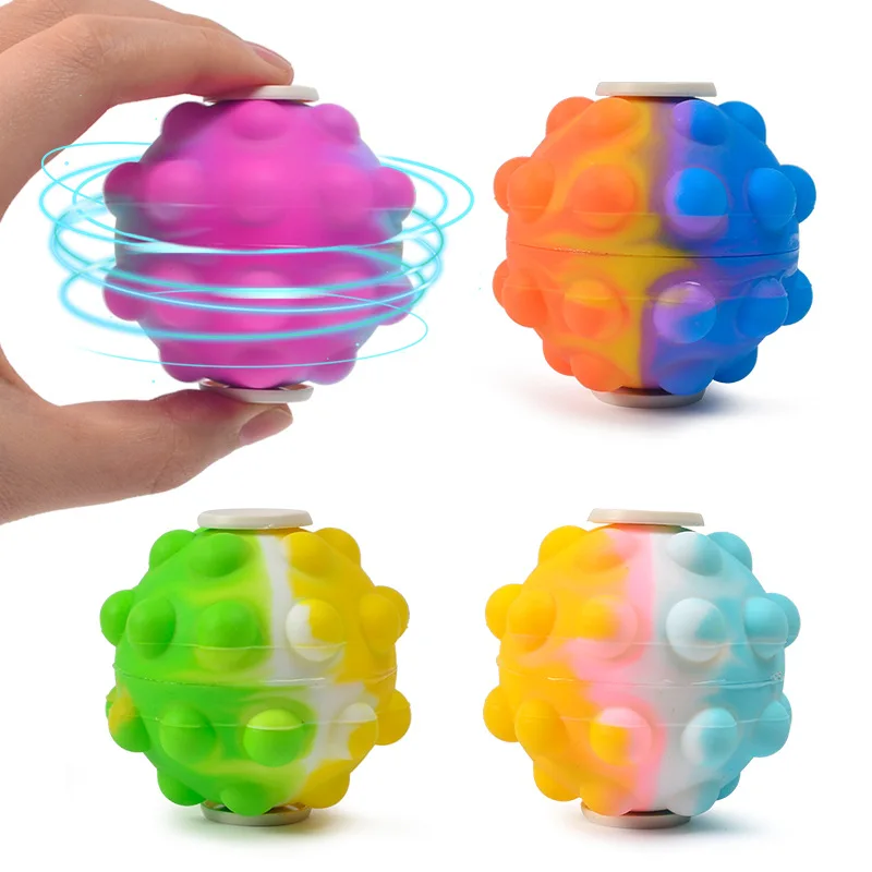 Wholesale amazing spinner silicon stress relief balls
