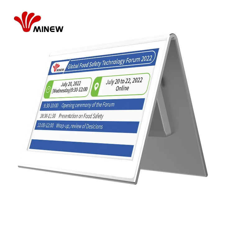Minew 7.5 inch 7 color oem manufacturer electronic shelf label esl electronic price tags esl epaper price tag with IOT solution