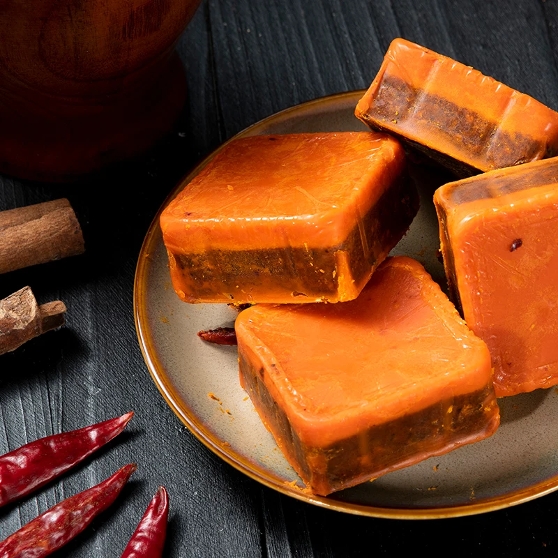 QINMA chinese vegetarian hotpot broth mala flavor base OEM 360g