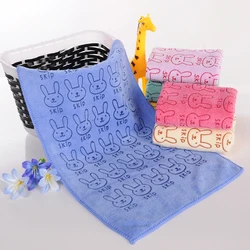 Hot kids european hand glove wash towel custom print terry towelling fabric in low price