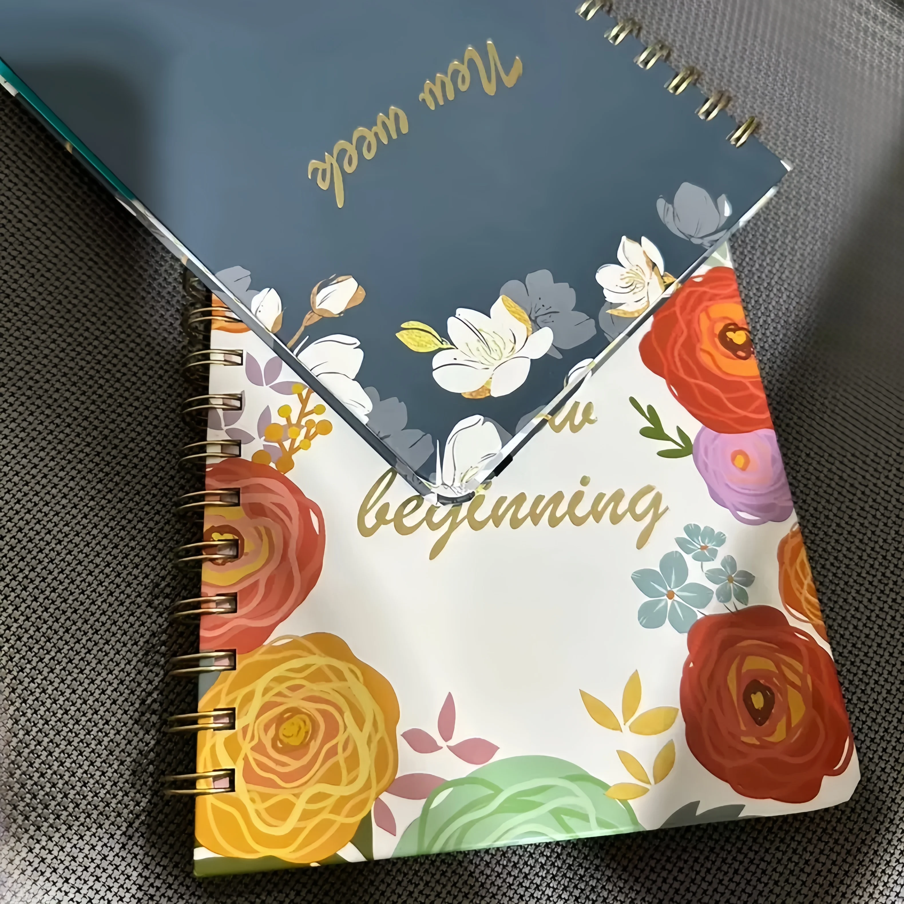 Provide your own PDF design files custom-designed first page paper cover notebook a4 spiral journal 2025 planner book