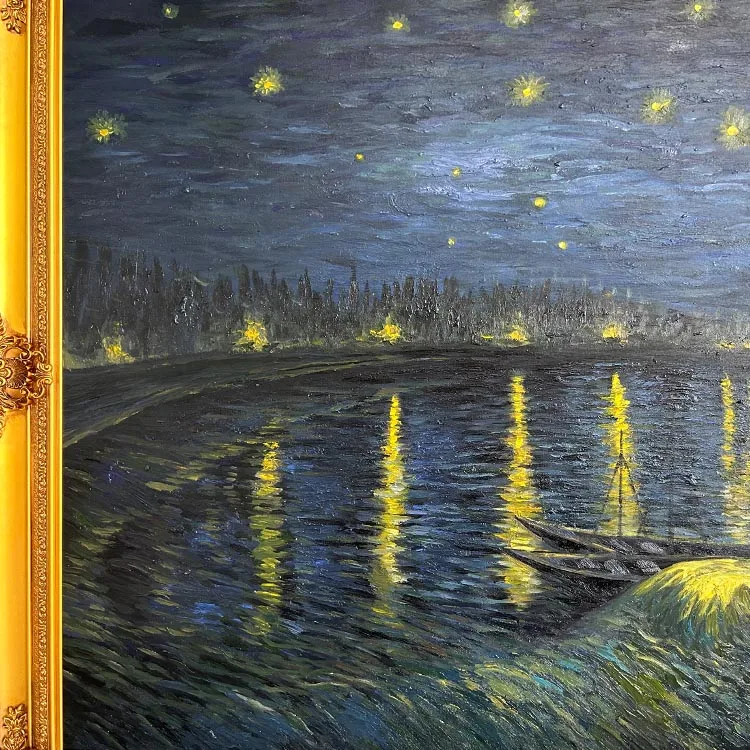 Van Gogh Starry Sky Painting Canvas Painting Classical Oil Paintings Reproduction Large Modernpaintings and Wall Arts Classic