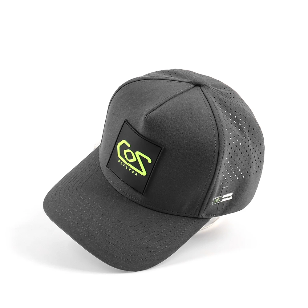 Custom Waterproof Golf Hat With Rubber Logo Perforation Cut Hole Gorras Design Universal Size Cap for Athlete Modern Design Hat