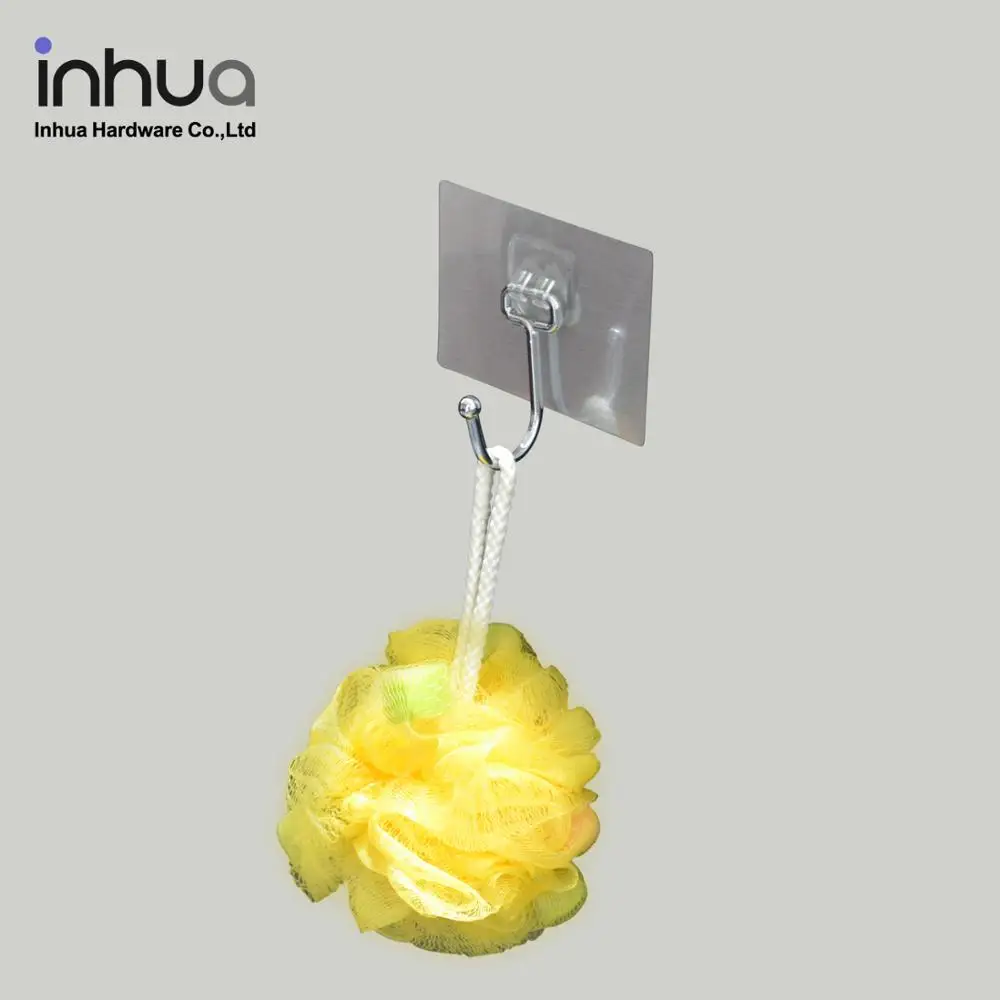 Non-perforated bathroom kitchen hook metal wall hook