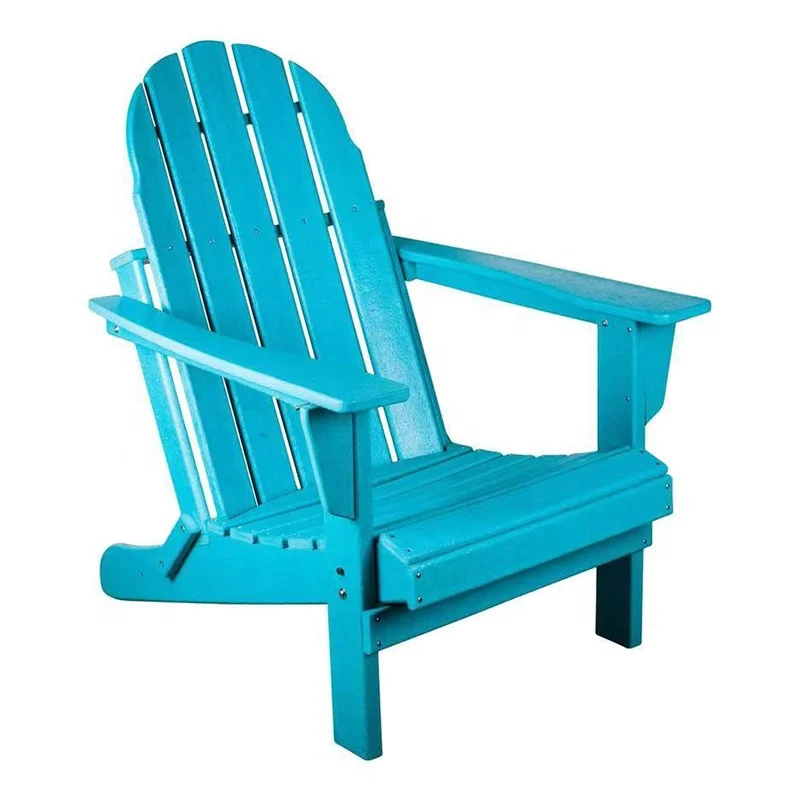Patio Furniture Adirondack Chair Modern with Folding Outdoor Waterproof HDPE Wood Sofa Dining Chairs Garden Chair Durable Wooden