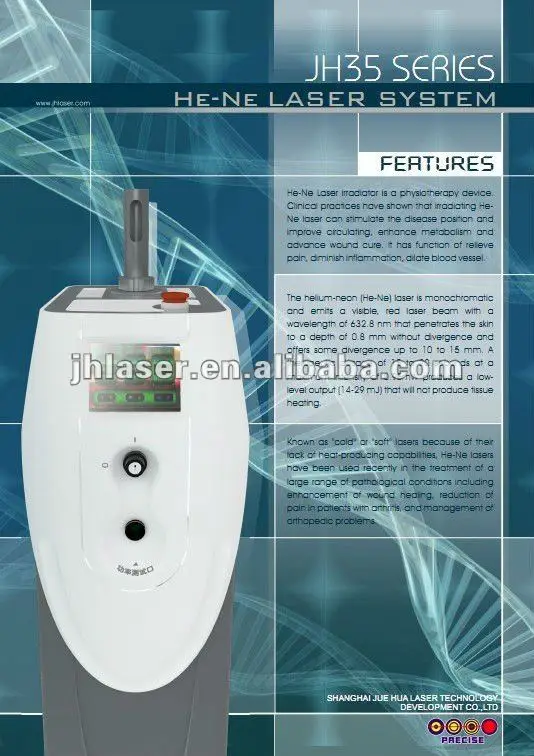 He-Ne(Helium-Neon) laser for acupuncture point irradiation 40mW
