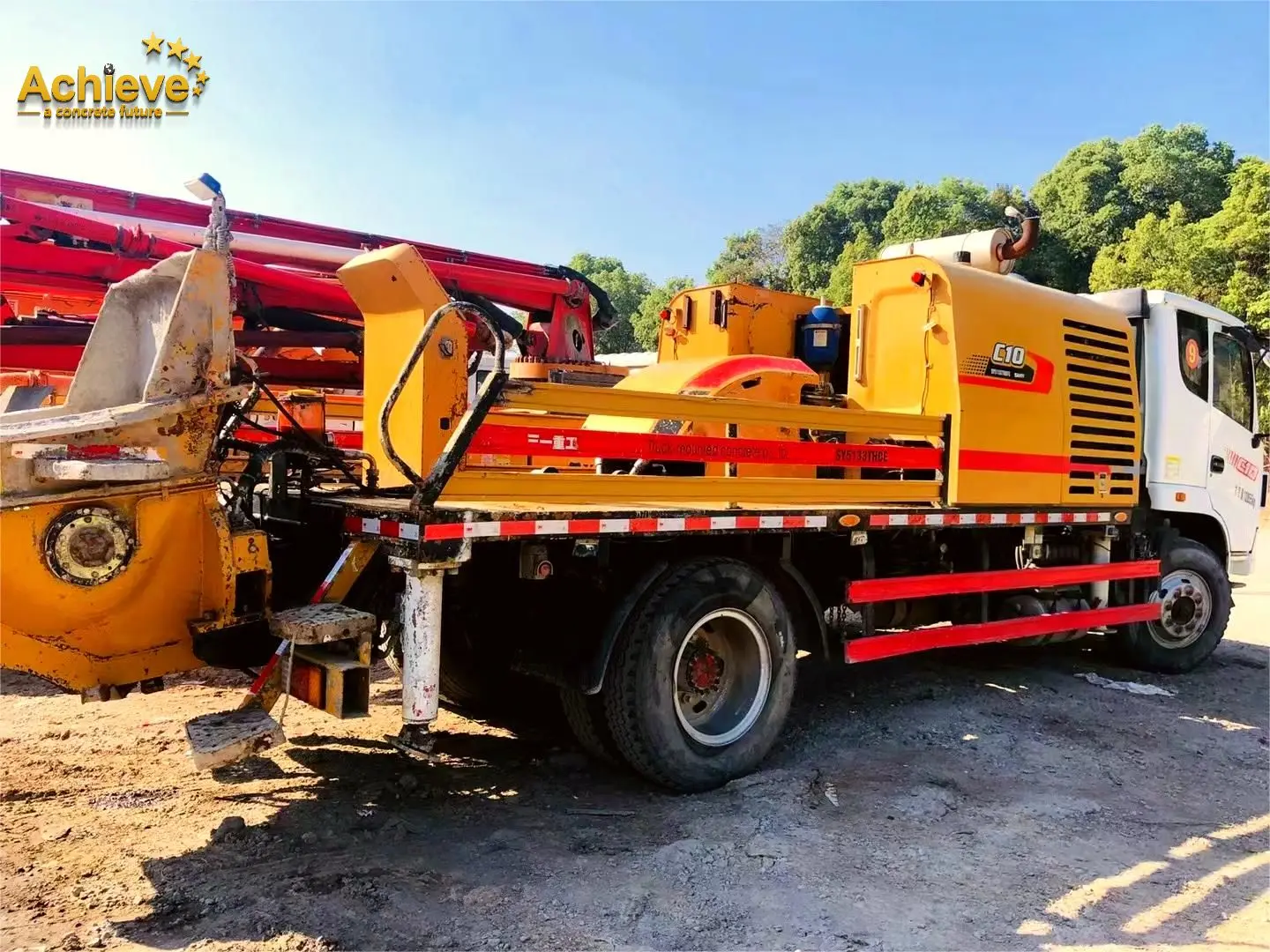 SY5143THBF High Quality China Machinery Used MOLI pump Truck Mounted Concrete Pump sany concrete line pump Car price