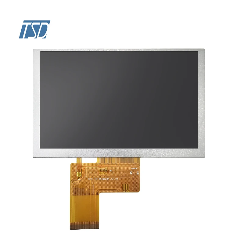 800x480 RGB-24bit Black TFT LCD 5.0inch panel module All viewing screen