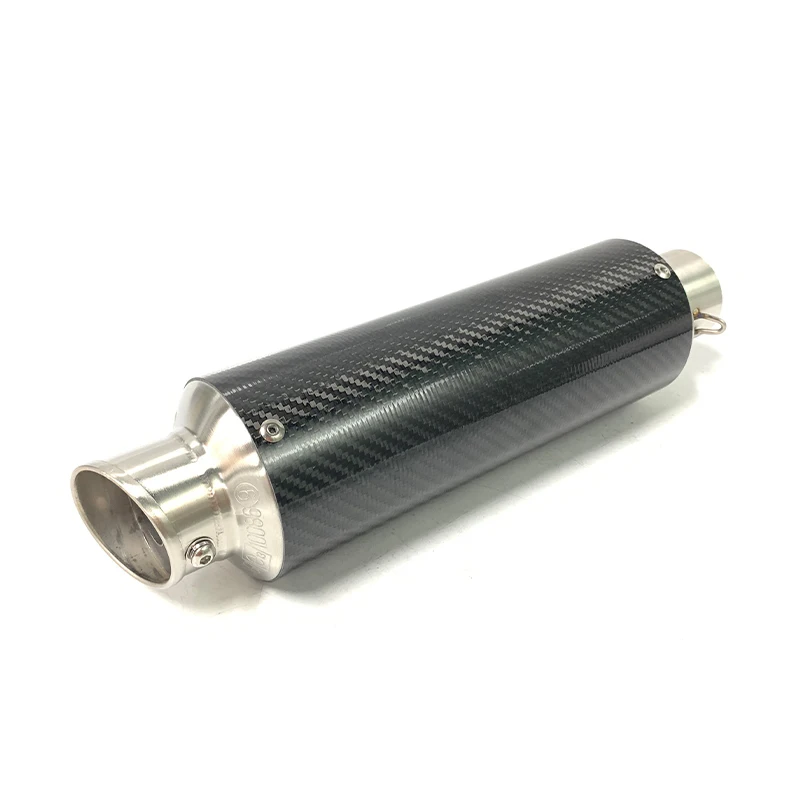 Universal Motorbike Exhaust Silencer 51mm Z800 CBR600 752S SV650X GSXS750 Carbon fiber+Stainless steel With DB Killer Muffler