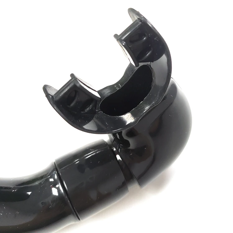 In Stock Swimming Training Snorkels Black Silicone Adult Breathing Tube for Snorkeling with High Quality Cheap Price