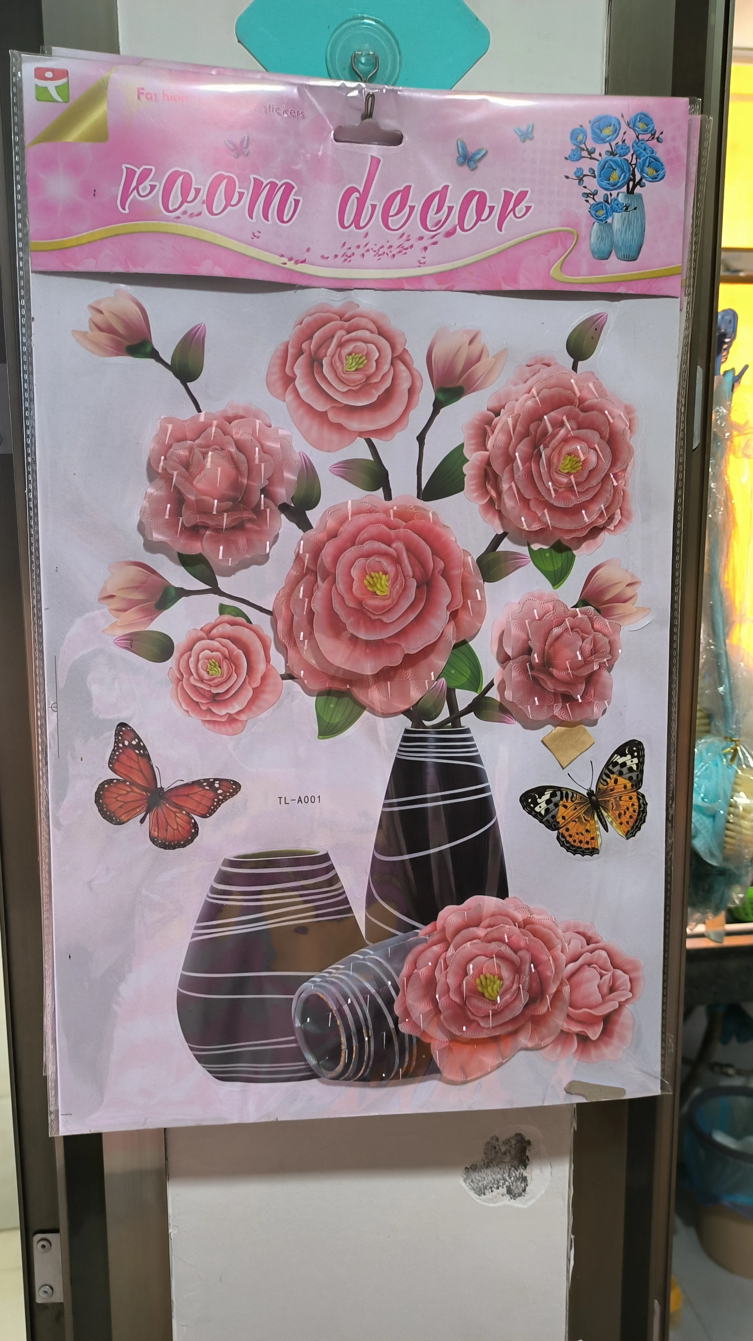 3D Vase Flower Decorative Sticker Wall sticker 3D home decoration for living room Wholesale price luxury home decor sticker