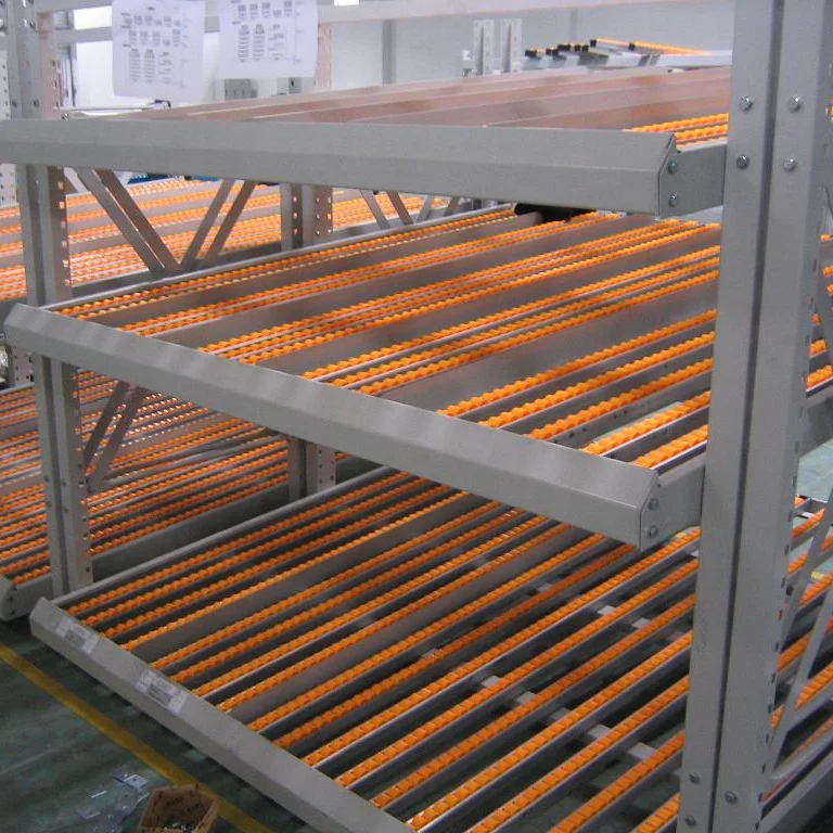 Peterack Hot Sale Flow Through Rack Multi-Level Warehouse Rack Storage Shelf Roller Racking System
