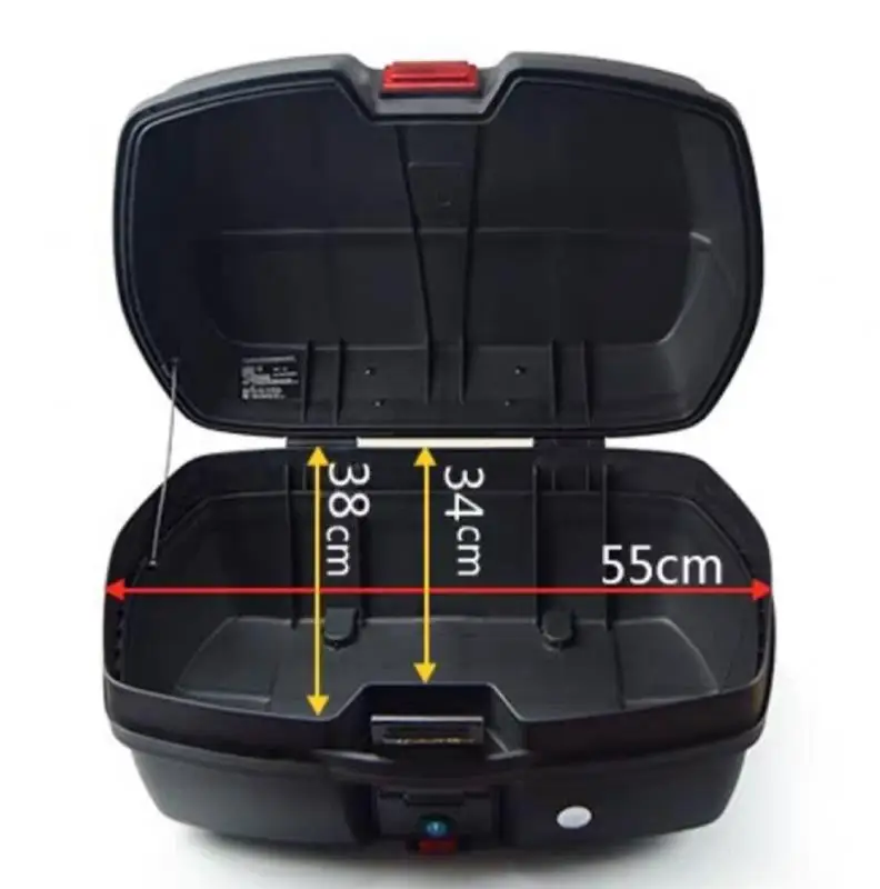 45L PP+PC Top Case Motorcycle Tail Box Bike Rear Boxes