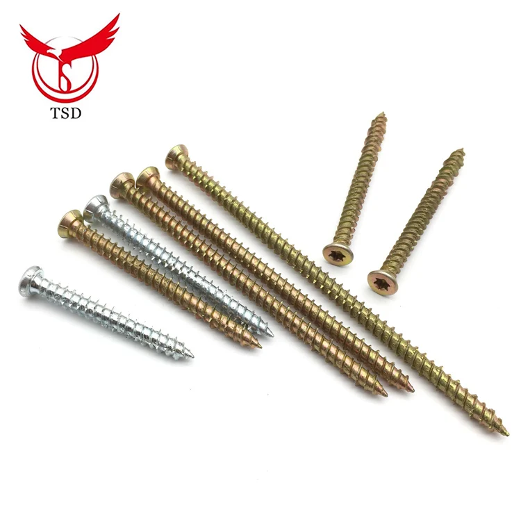 T30 Torx Drive Recess Countersunk self tapping concrete screws with low price