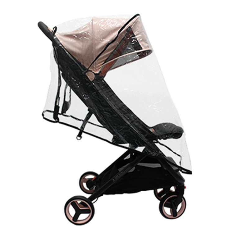 Factory Price Plastic Clear Eva Material Pram Universal Windbreak Waterproof Rain Protector Raincoat Baby Carriage Rain Cover